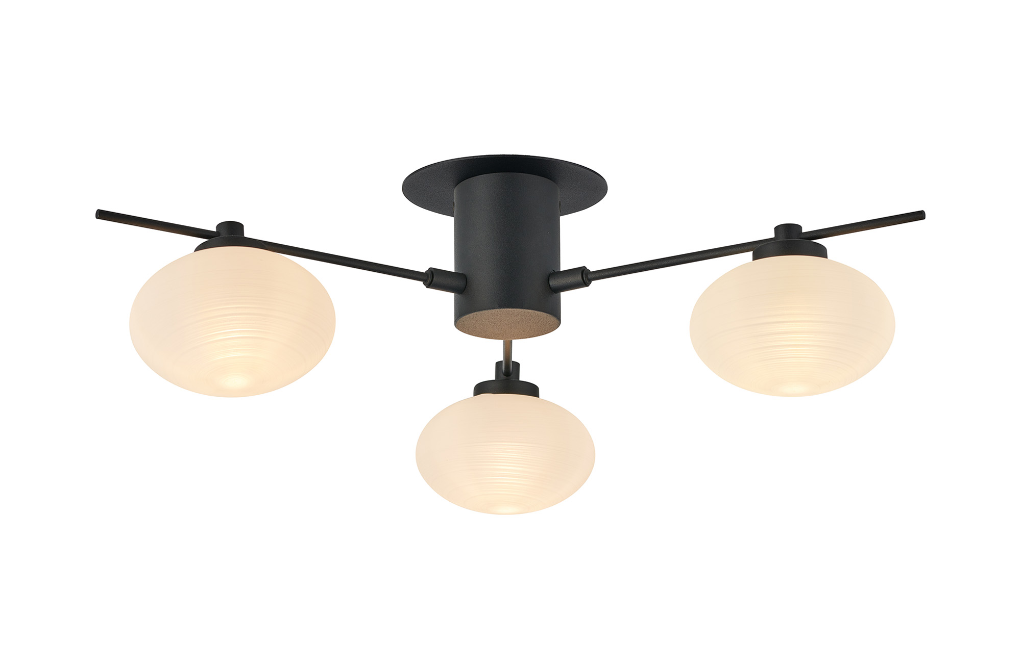 Addie Satin Black Ceiling Lights Deco Multi Arm Fittings